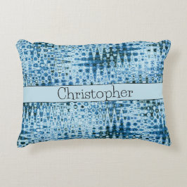 Persoonlijke Cute Abstract Blauw Accent Kussen