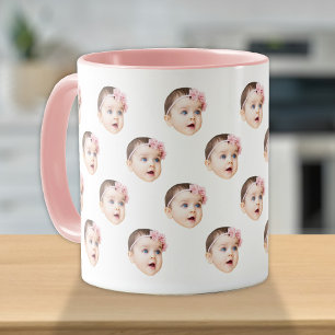 Persoonlijke Cute Babygezichtsfoto Mok