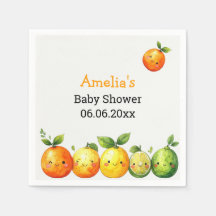 Persoonlijke Cute Citrus Fruit Baby Shower