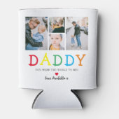 Persoonlijke Cute 'Dad' Foto Collage Keepomwille Blikjeskoeler (Voorkant)