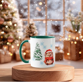 Persoonlijke Cute Kerst Egel Koffie Custom Mok