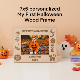 Persoonlijke Cute Mijn Eerste Halloween  Gegraveerde Lijstjes