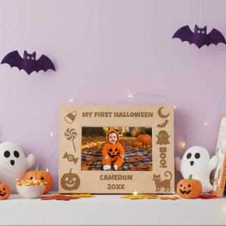 Persoonlijke Cute Mijn Eerste Halloween  Gegraveerde Lijstjes