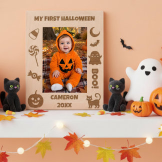 Persoonlijke Cute Mijn Eerste Halloween  Gegraveerde Lijstjes
