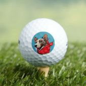 Persoonlijke Cute Pembroke Welsh Corgi Golfballen (Insitu Shirt)