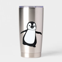 Persoonlijke Cute Pinguïn Aangepaste Naam Stai
