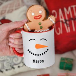 Persoonlijke Cute Snowman Hot Cocaca Mok voor kind