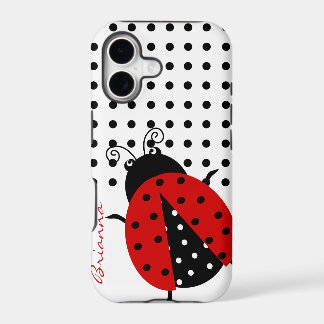 Persoonlijke CutePolka Dot Red Ladybug
