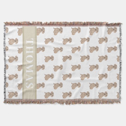 Persoonlijke Dachshund (Glad, Rood) Deken (Voorkant)