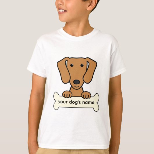 Persoonlijke Dachshund T-shirt (Voorkant)
