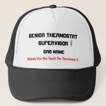 Persoonlijke Dad Thermostaat Supervisor Hoed