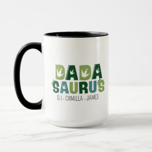 Persoonlijke Dadasaurus Mok, Aangepaste Dino-Thema Mok