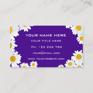 Persoonlijke Daisy Visitekaartjes Jouw Kleuren