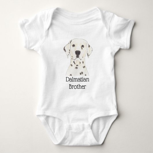 Persoonlijke Dalmatian hond Romper (Voorkant)