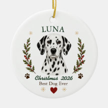 Persoonlijke Dalmatische hond Kerstmis