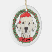 Persoonlijke Dalmatische Kerstmis Keramisch Ornament (Rechts)