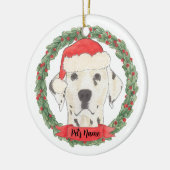 Persoonlijke Dalmatische Kerstmis Keramisch Ornament (Links)