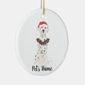Persoonlijke Dalmatische Kerstmis Keramisch Ornament (Rechts)