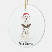 Persoonlijke Dalmatische Kerstmis Keramisch Ornament (Links)
