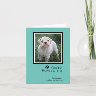 Persoonlijke dank - Kaarten voor de kaartjes voor 