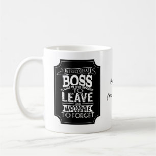 Persoonlijke Dankjewel-boss mok met citaat