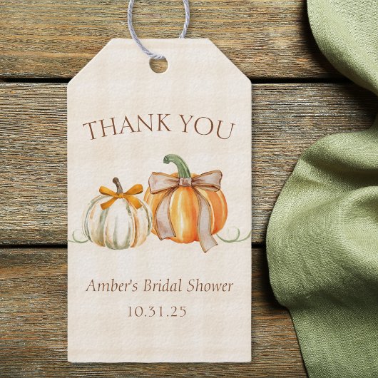 Persoonlijke Dankjewelingen Bruiloft Rustieke Herf Cadeaulabel