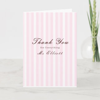 Persoonlijke Dankjeweljuffenkaart Roze Nevel Kaart
