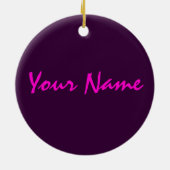 Persoonlijke danseres keramisch ornament (Achterkant)