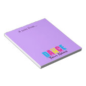 Persoonlijke danseres notitieblok (Schuin)