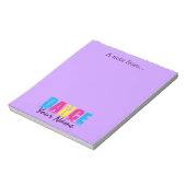 Persoonlijke danseres notitieblok (Gedraaid)