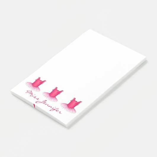 Persoonlijke danseres post-it® notes (Schuin)