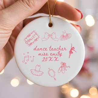 Persoonlijke Dansleraar Ornament | Ballet Les