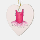 Persoonlijke dansleraar roze ballet Tutu Keramisch Ornament (Links)