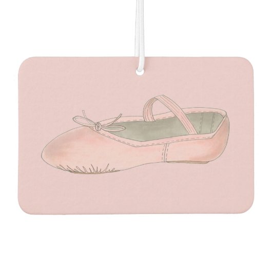 Persoonlijke dansleraar roze balletschoen luchtverfrisser (Voorkant)