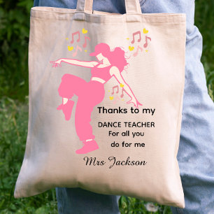 Persoonlijke Dansleraar, waardering voor de leraar Tote Bag