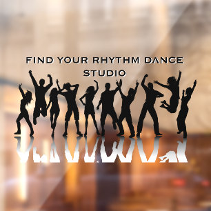 Persoonlijke Dansstudio Mensen die voor de dansen Raamsticker