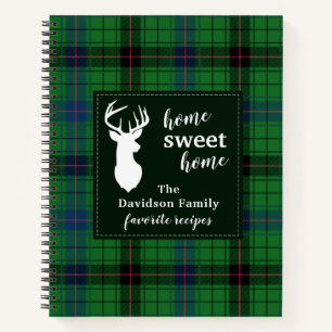 Persoonlijke Davidson Tartan Geheel van de Gezin R Notitieboek