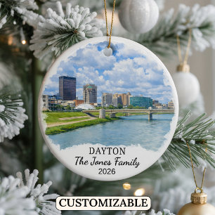 Persoonlijke Dayton-versiering, Aangepaste Ohio St Keramisch Ornament