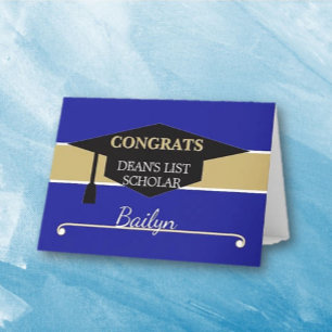 Persoonlijke DEAN'S LIST Beurs felicitaties kaart
