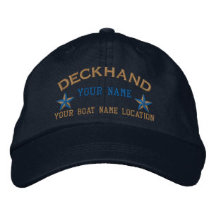 Persoonlijke Deckhand Sterren Bal Cap Borduurwerk Geborduurde Pet