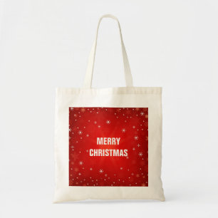 Persoonlijke decoratieve rode kerststerren tote bag