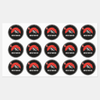 Persoonlijke Deense plaatsnamen rondom design Labels