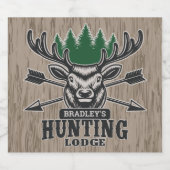 Persoonlijke deer Elk Hunter Bow Hunting Lodge Bier Etiket (Enkel label)