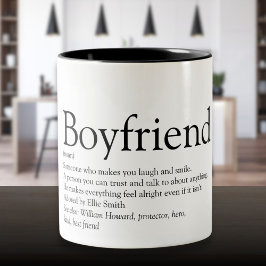 Persoonlijke Definitie Boyfriend Tweekleurige Koffiemok
