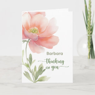 Persoonlijke Denk Aan Jou Aanmoedigingsbloem Kaart