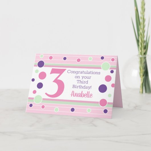 Persoonlijke Derde Dag Kaart! Kaart (Voorkant)