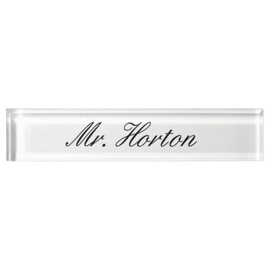 Persoonlijke Desk Naambordje (Voorkant)
