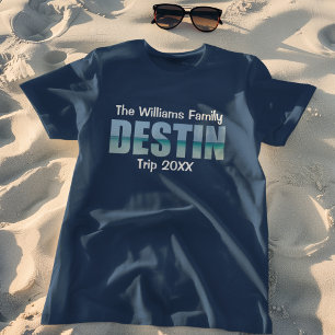 Persoonlijke Destin-strandreis matching familie T-shirt