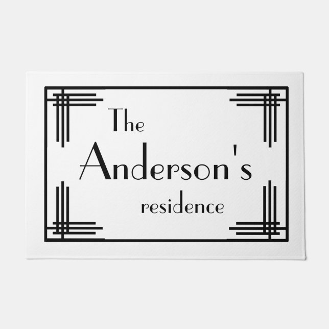 Persoonlijke deurmat - Kunstdecostijl (Voorkant)