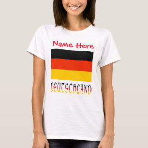 Persoonlijke Deutschland Vlag Erfgoed Dames- T-shirt